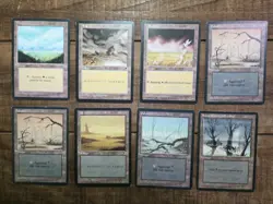 MTG 8X JAPANESE MIX BLACK BORDERED SWAMP FBB MAGIC THE GATHERING BASIC LAND - Image 1