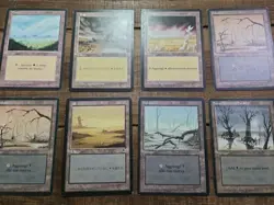 MTG 8X JAPANESE MIX BLACK BORDERED SWAMP FBB MAGIC THE GATHERING BASIC LAND - Image 2