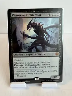 MTG Phyrexian Obliterator Creature Mythic Black Phyrexia Foil #105 - Image 1