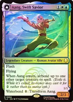 Aang, Swift Savior Foil Avatar: The Last Airbender NM MTG - Image 1