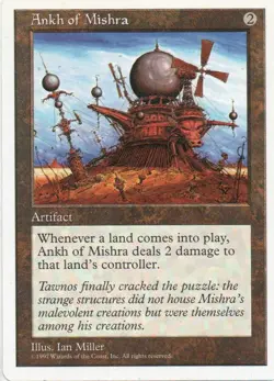 MTG: Fifth Edition: Ankh of Mishra: Lightly Played Condition - Image 1