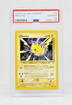 PSA 10 PIKACHU NEO GENESIS 70/111 POKEMON GEM MINT - ENGLISH (2000) - Image 1