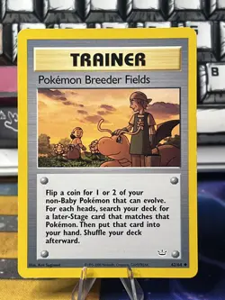 Pokemon TCG English Vintage Trainer Pokemon Breeder Fields Neo Revelation - LP+ - Image 1