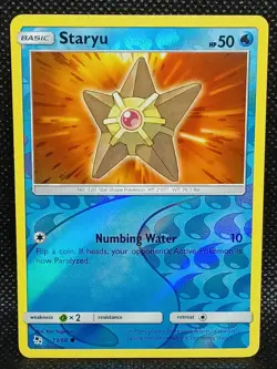 Staryu 13/68 Reverse Holo Hidden Fates Pokemon TCG Trading Card - Image 1