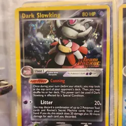 Pokemon Dark Slowking Stage 1 80 HP EX Team Rocket Returns Holo 9/109 - Image 1