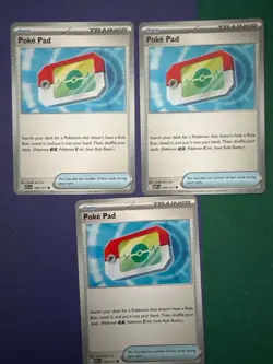 (3) Pokemon TCG Ascended Heroes Poke Pad Trainer Cards - 198/217 - Image 1