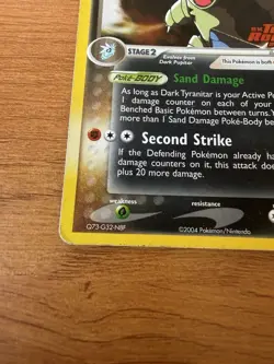 Pokemon TCG -Dark Tyranitar 20/109 - EX Team Rocket Returns Holo Rare - Image 2