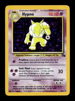 Fossil #08/62 Hypno (8) Holo Rare,Holo Pokemon - Image 1