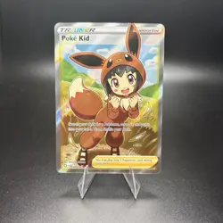 Poke Kid 070/072 Pokemon TCG 2021 Ultra Rare Full Art Holo Shining Fates - Image 1