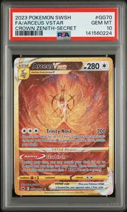 2023 POKEMON SWORD & SHIELD CROWN ZENITH SECRET FULL ART/ARCEUS VSTAR PSA 10 - Image 1