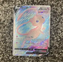 Pokemon Mew V Ultra Rare Full Art Holo 180 HP 250/264 Fusion Strike - Image 1