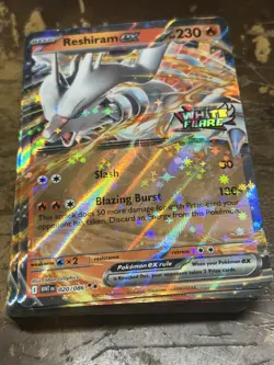 LOT OF (100) RESHIRAM EX 020/086 WHITE FLARE POKEMON (STAMPED PROMO ULTRA RAREN - Image 1