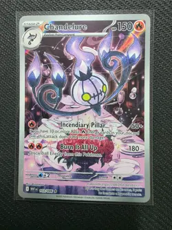 Chandelure 103/086 NM – Illustration Rare – 2025 TCG Pokemon White Flare - Image 1
