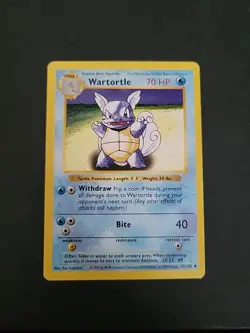 Dmg Wartortle 1999 Pokemon Game Shadowless Base Set #42/102 - Image 1