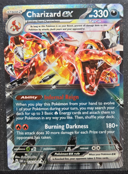 Charizard ex 125/197 SV03: Obsidian Flames Pokemon TCG NM - Image 1