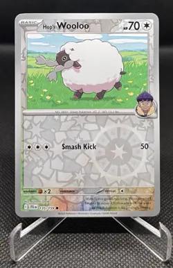 Pokemon Scarlet & Violet Journey Together Hop’s Wooloo 135/159 Reverse Holo - Image 1
