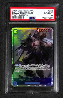 One Piece Japanese 2024 Edward Newgate #043 Two Legends PSA 10 - Image 1