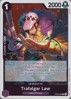 Trafalgar Law OP09-069 R Emperors in the New World One Piece TCG English - Image 1