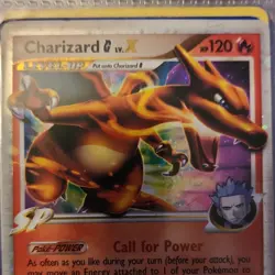 Pokemon Charizard G Lv. X Level Up 120 HP Fire Holo TCG Card Stock - Image 1