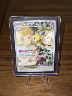 Pokemon TCG Lillie's Ribombee Card Journey Together Illustration, 164/159 - Image 2