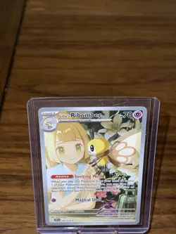 Pokemon TCG Lillie's Ribombee Card Journey Together Illustration, 164/159 - Image 3