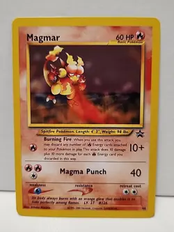Pokemon TCG Card Game Magmar #44 Black Star Promo Card Unplayed - Image 1