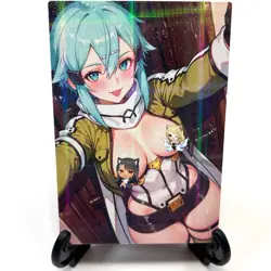 Sword Art Online Asada Shino Sexy Anime Waifu Girl Lewd Goddess Story Art Card - Image 2
