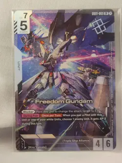 Gundam Card Game GD01-065 FREEDOM GUNDAM Newtype Challenge Champion ENGLISH - Image 1