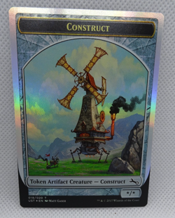 NM-Mint, English MTG Foil Construct Token - Foil Unstable Magic the Gathering - Image 1