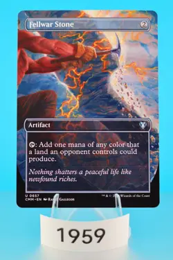 MTG Fellwar Stone (Borderless) Commander Masters Regular #657 - Image 1