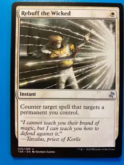 MTG 1x Rebuff the Wicked # 35 Time Spiral Remastered Magic the Gathering x1 NM - Image 1