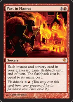 Past in Flames - Foil Innistrad Magic mtg Light Play, English x1 - Image 1
