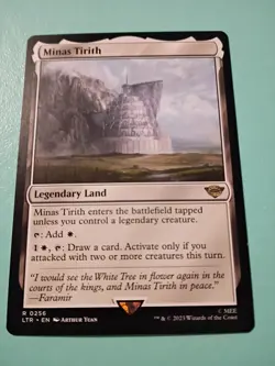 Wizards Minas Tirith, Legendary Land, Regular, Universes Beyond: LOTR, Rare, EN… - Image 1