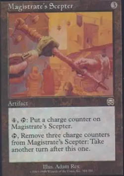 Magistrate's Scepter Mercadian Masques Magic mtg Heavy Play, English x1 - Image 1