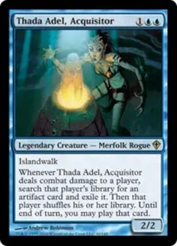 Thada Adel, Acquisitor Worldwake Magic mtg Heavy Play, English x1 - Image 1