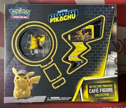 DETECTIVE PIKACHU Cafe Figure Collection SEALED Pokemon TCG 6x Booster Packs - Image 1