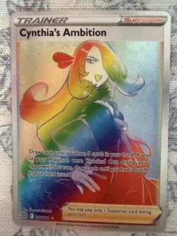 Pokemon TCG Cynthia's Ambition (Secret) 178/172 Swsh09: Brilliant Stars Full Art - Image 1
