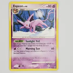2008 Pokemon TCG, D&P Majestic Dawn, #18/100 Espeon Lv. 44, Rare - Image 1