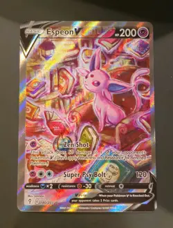 Espeon V 180/203 Alt Art Evolving Skies Pokemon NM (Off Center) - Image 1