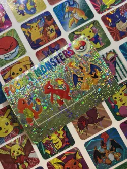 Pokemon Charizard Vintage Pocket Monsters Vending HOLO Prism Sticker 99 Nintendo - Image 1