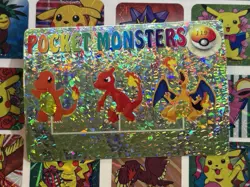Pokemon Charizard Vintage Pocket Monsters Vending HOLO Prism Sticker 99 Nintendo - Image 2