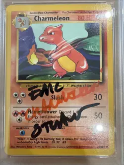 PSA 10 1999 Pokemon Charmeleon Unlimimted 24/102 Signed Auto Michael Haigney - Image 2