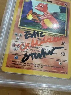 PSA 10 1999 Pokemon Charmeleon Unlimimted 24/102 Signed Auto Michael Haigney - Image 3