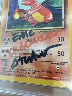 PSA 10 1999 Pokemon Charmeleon Unlimimted 24/102 Signed Auto Michael Haigney - Image 4
