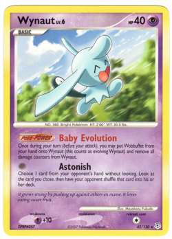 Wynaut 42/130 Diamond & Pearl Regular Rare Pokemon Card - Image 1