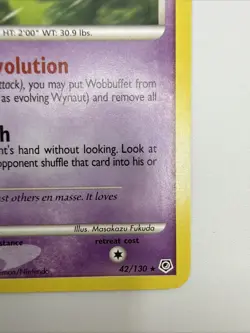 Wynaut 42/130 Diamond & Pearl Regular Rare Pokemon Card - Image 5