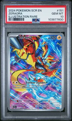PSA 10 Zeraora #151 Pokemon Stellar Crown English 2024 - Image 1