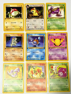 🔥 1st Edition Pokemon Team Rocket Lot (9) | WOTC LP | Squirtle • Dark • Ekans - Image 1