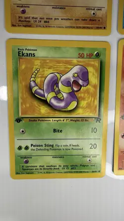 🔥 1st Edition Pokemon Team Rocket Lot (9) | WOTC LP | Squirtle • Dark • Ekans - Image 3