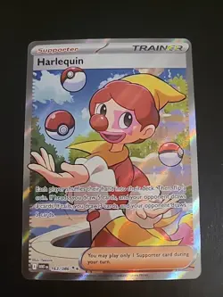 Harlequin 163/086 - Trainer Full Art - S&V White Flare Pokemon TCG NM - Image 1